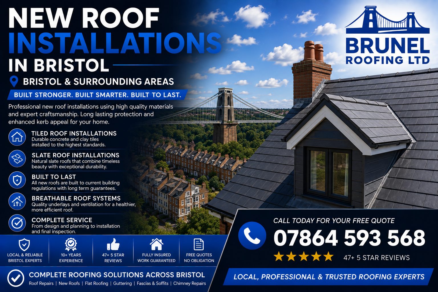 New Roof Installations in Bristol — Brunel Roofing Bristol