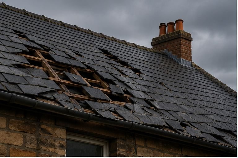Storm Damage Roof Repairs in Bristol by Brunel Roofing Bristol