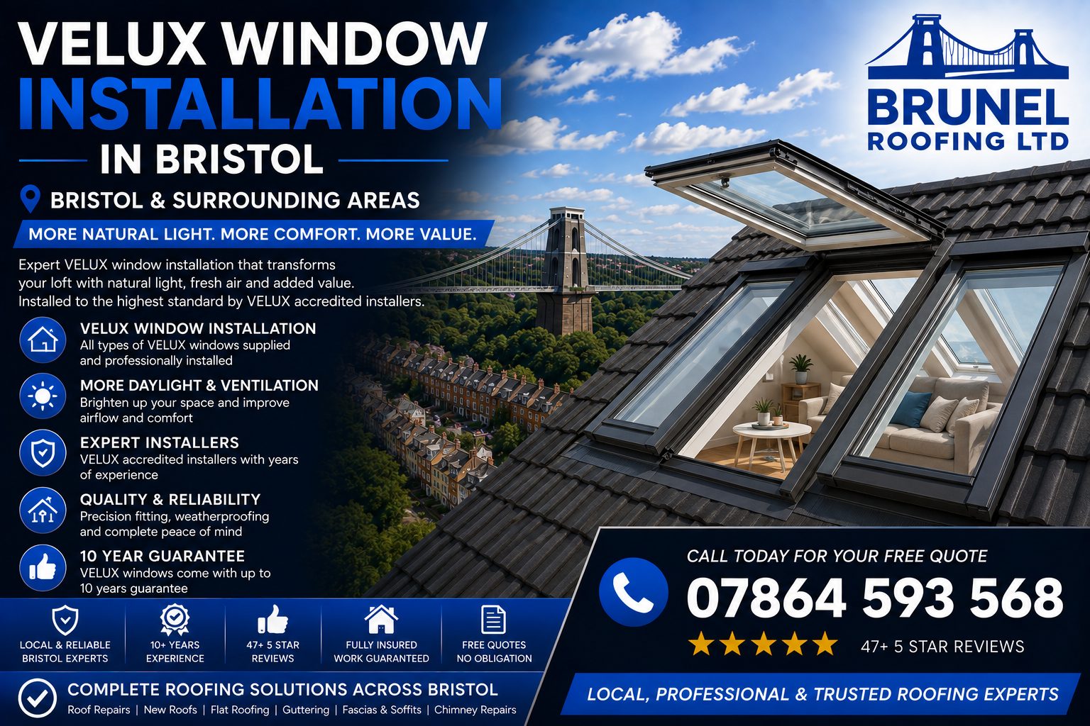 VELUX Window Installation in Bristol — Brunel Roofing Bristol